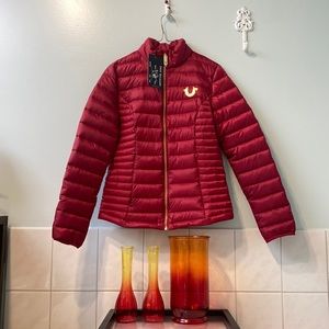 🩸True Religion - Bleed True Puffer Jacket XS ♥️ feather lightweight